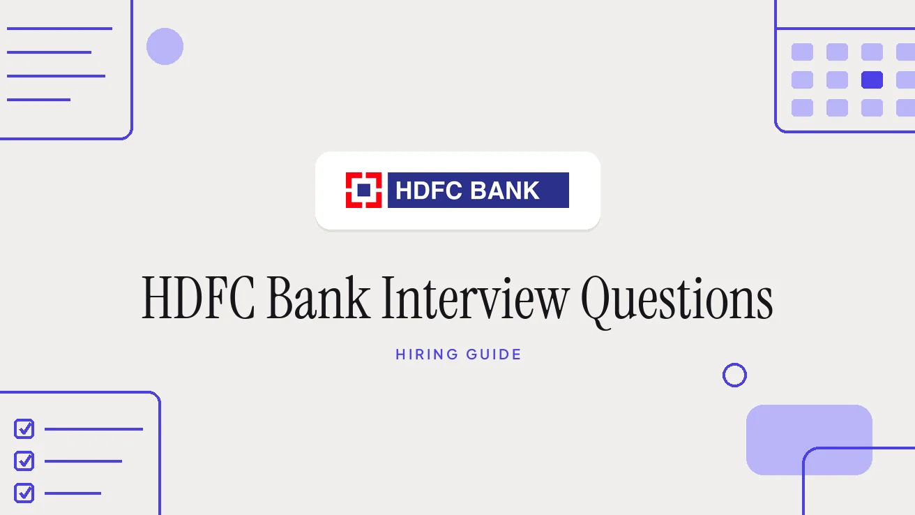 HDFC Bank Interview Questions and Hiring Process