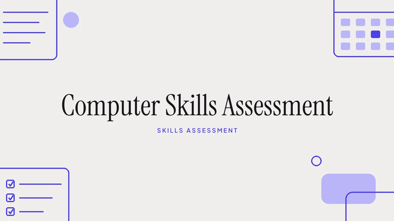Computer Skills Assessment