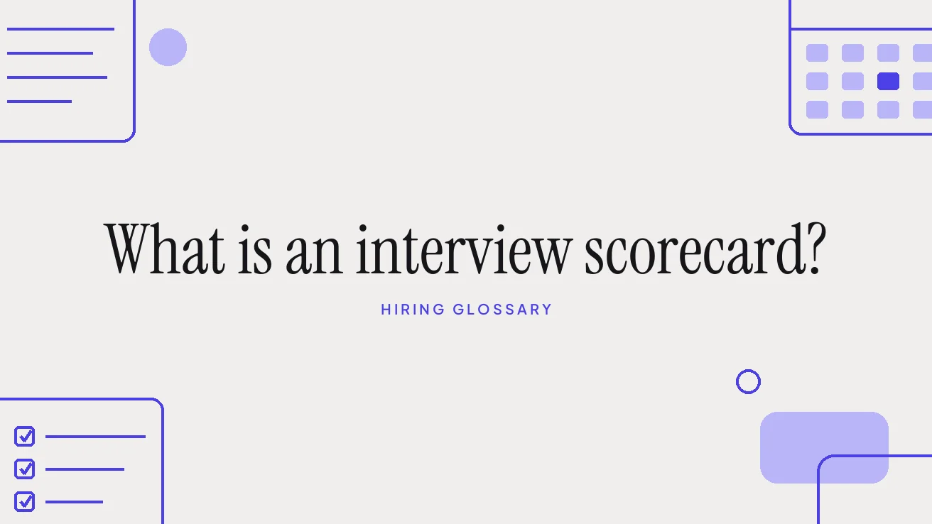 What is an interview scorecard?