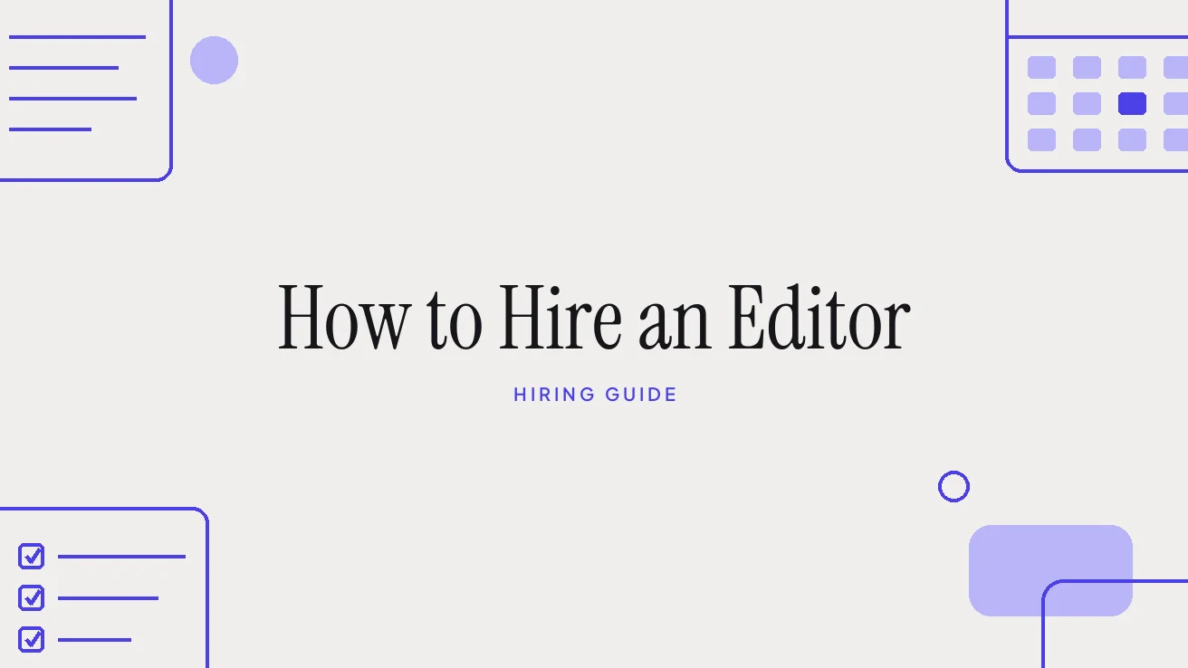 How to Hire an Editor