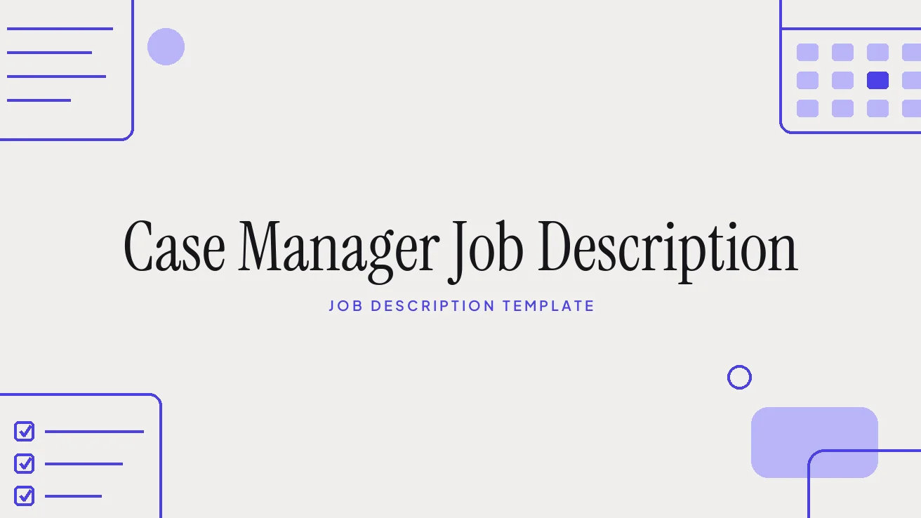 Case Manager Job Description