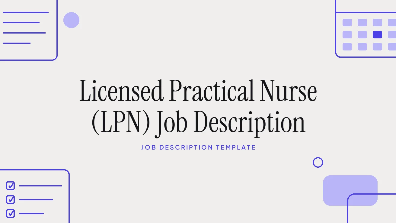 Licensed Practical Nurse (LPN) Job Description