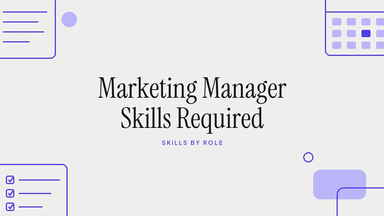 Marketing Manager Skills Required