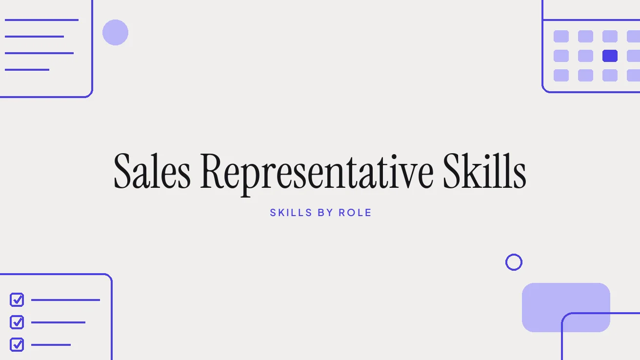 Sales Representative Skills