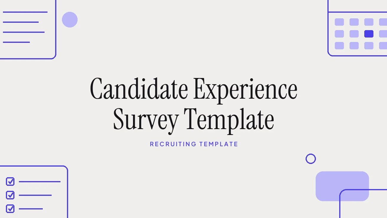 Candidate Experience Survey Template
