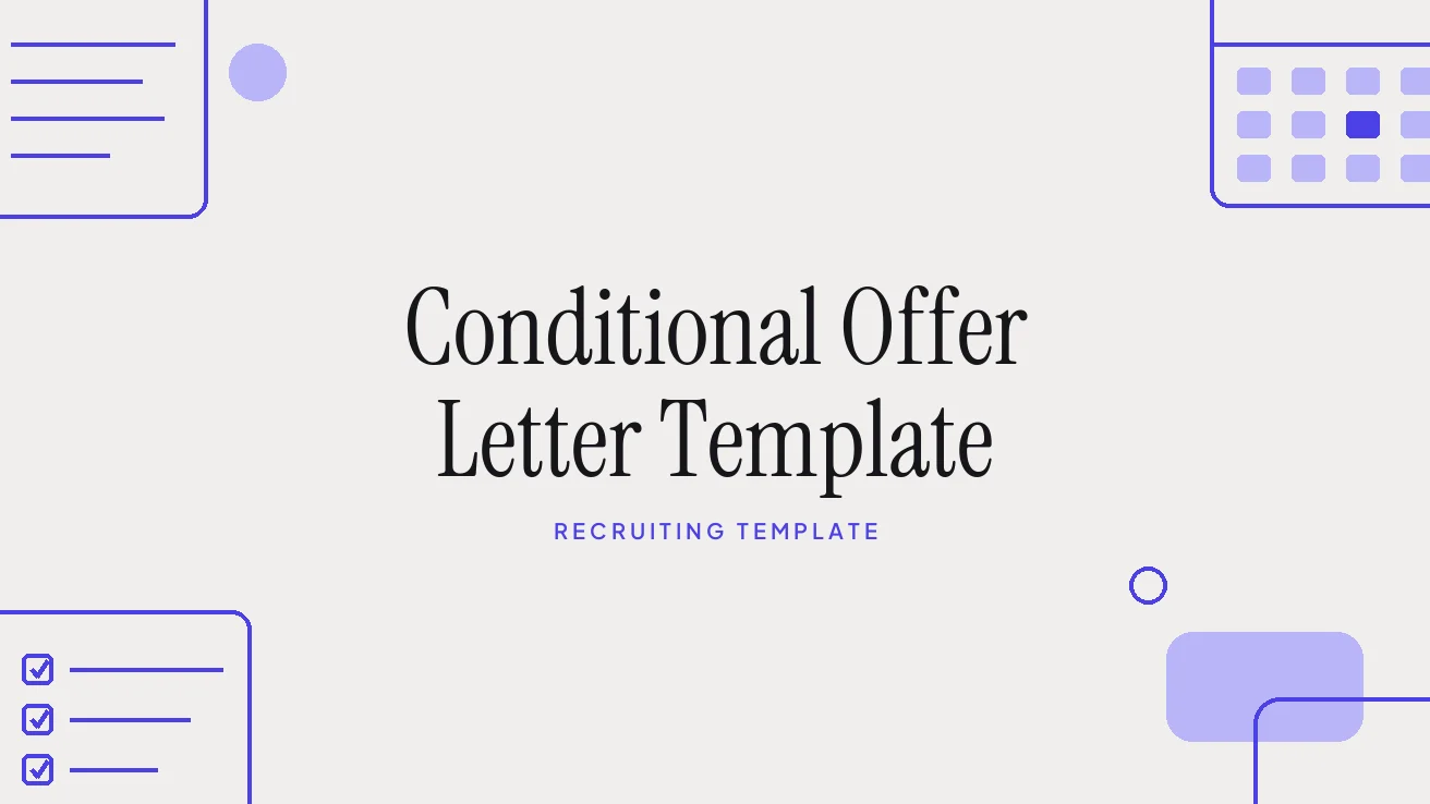 Conditional Offer Letter Template