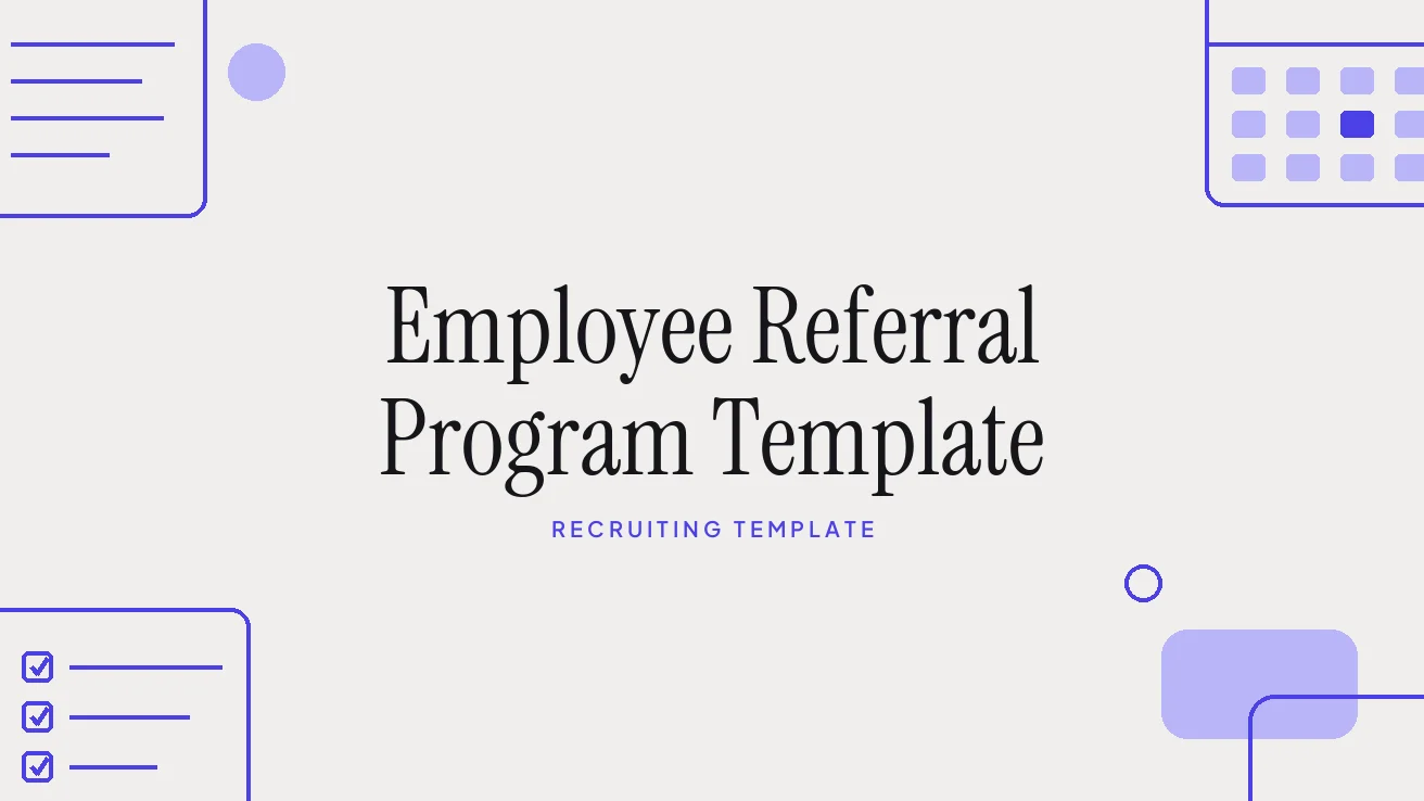 Employee Referral Program Template