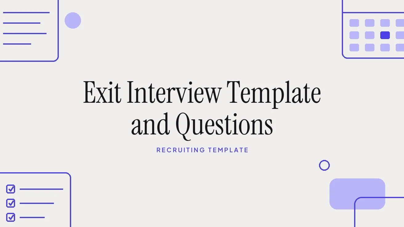Exit Interview Template and Questions