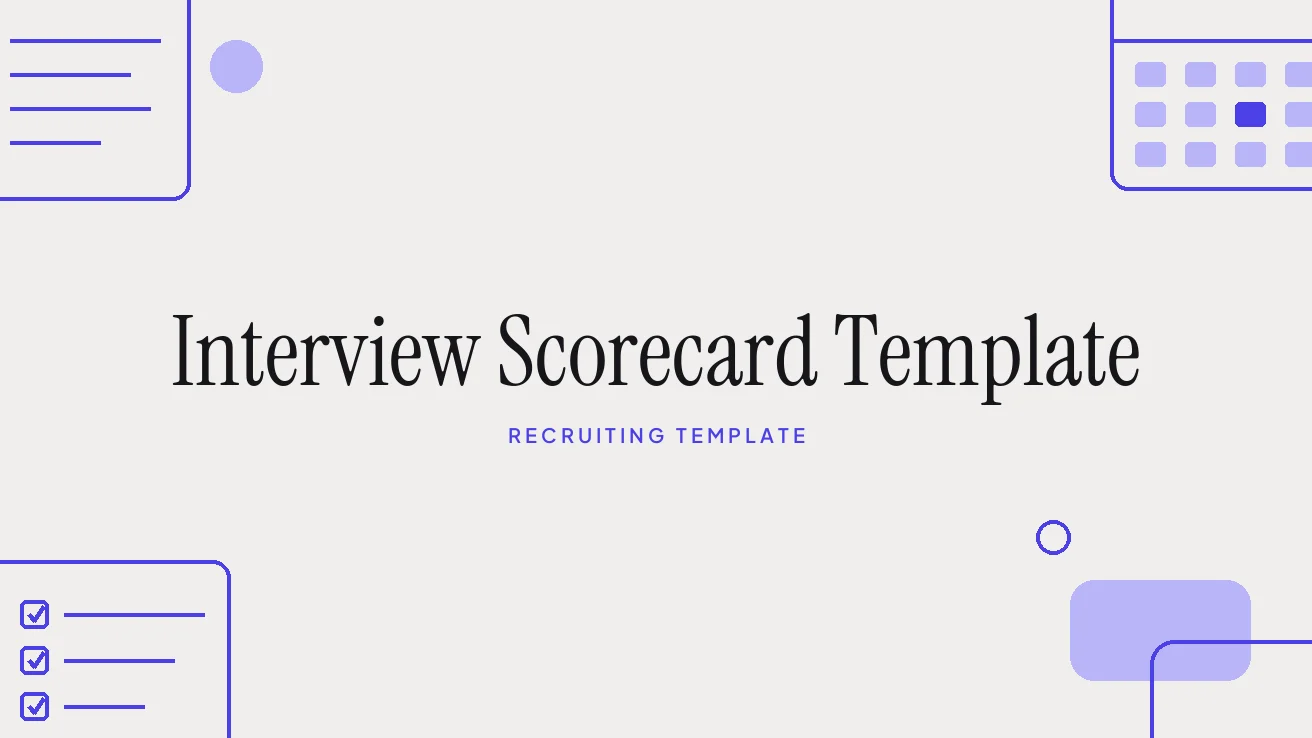 Interview Scorecard Template