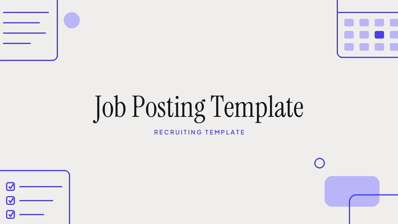 Job Posting Template