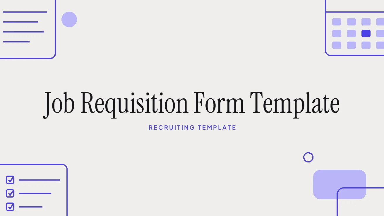 Job Requisition Form Template
