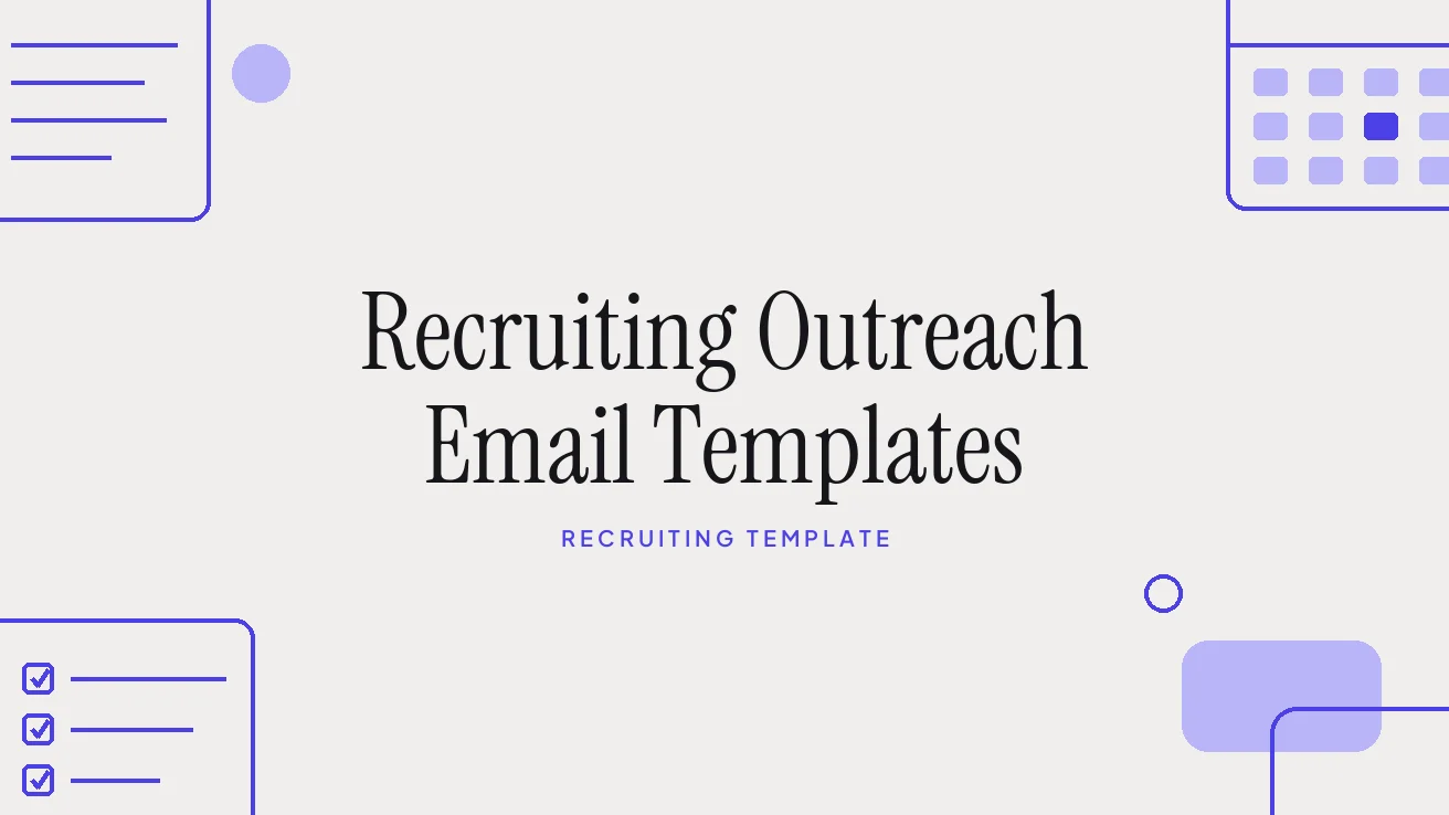 Recruiting Outreach Email Templates